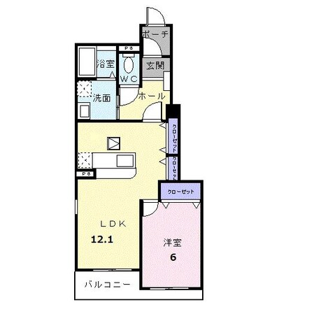 アユム・Aの物件間取画像